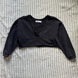 Free people cropped sweatshirt